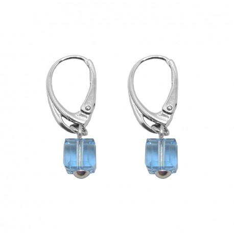 Dormeuses  carrés indicolite pixel