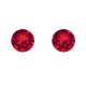 Boucles d'oreilles puces RONDES 6 mm indicolite