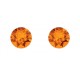 Boucles d'oreilles puces RONDES 6 mm indicolite