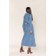 Robe en jean avec cienture Nina Carter